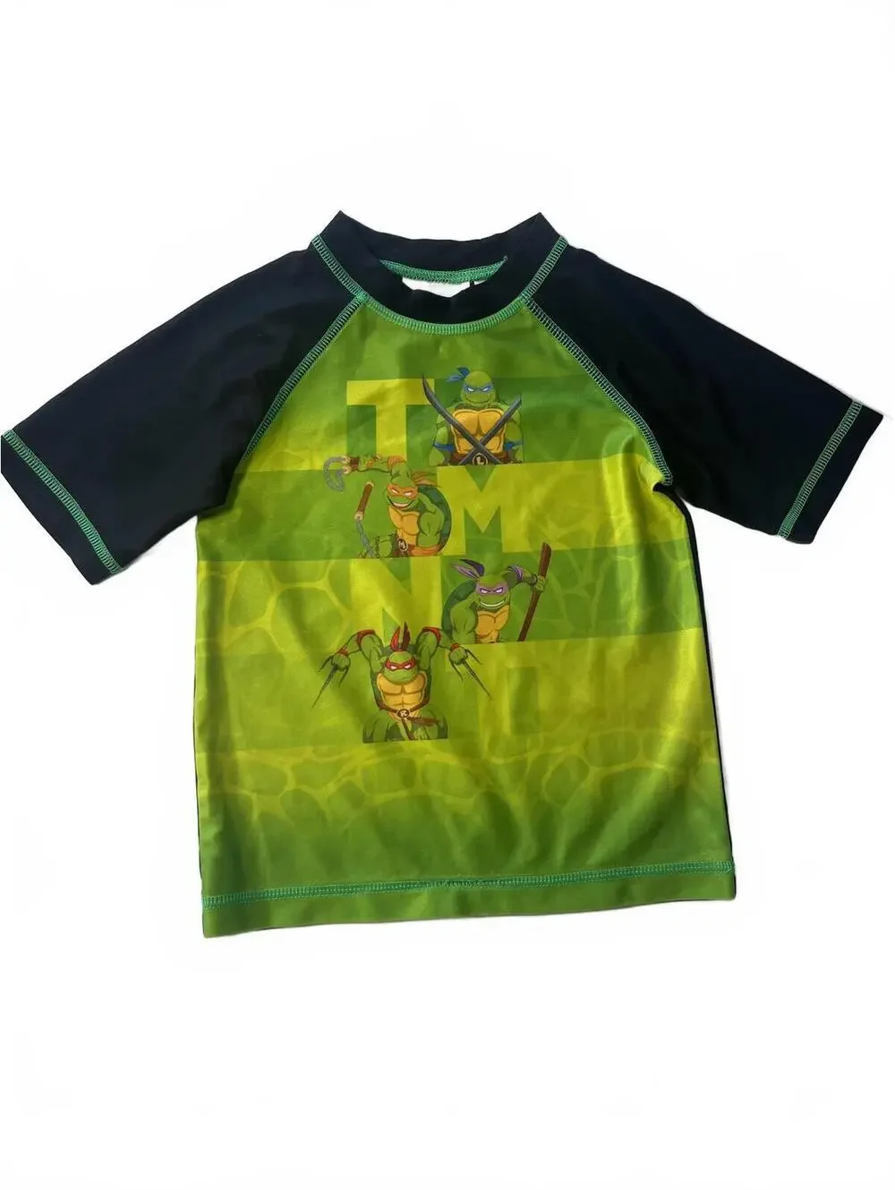 TMNT Rash Guard Swim Trunks 2-Piece Swim Set 3T Teenage Mutant Ninja Turtles